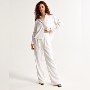 A&F Sloane Tailored Linen-Blend Pant